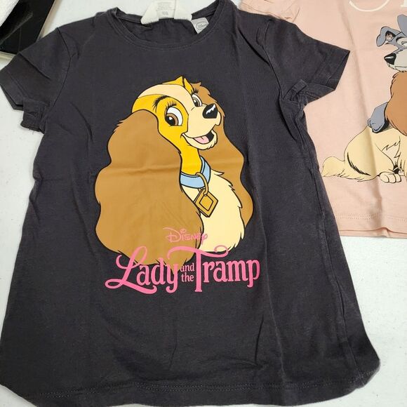 H&M Disney Lady and the Tramp 3 Piece Shirt Set Size 6x RARE - Picture 2 of 12